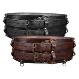 Maxbell Premium PU Leather Waist Belt Costume Accessories Dressing up with Buckle Black