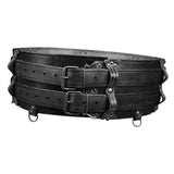 Maxbell Premium PU Leather Waist Belt Costume Accessories Dressing up with Buckle Black