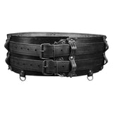 Maxbell Premium PU Leather Waist Belt Costume Accessories Dressing up with Buckle Black
