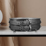 Maxbell Premium PU Leather Waist Belt Costume Accessories Dressing up with Buckle Black