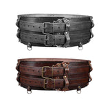 Maxbell Premium PU Leather Waist Belt Costume Accessories Dressing up with Buckle Black