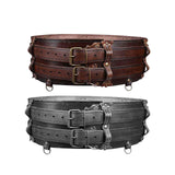 Maxbell Premium PU Leather Waist Belt Costume Accessories Dressing up with Buckle Black