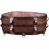 Maxbell Premium PU Leather Waist Belt Costume Accessories Dressing up with Buckle Brown