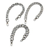 Maxbell Shoulder Chain Strap Silver Acrylic Comfortable Removable for Purse Wallet A
