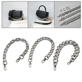 Maxbell Shoulder Chain Strap Silver Acrylic Comfortable Removable for Purse Wallet A