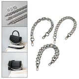 Maxbell Shoulder Chain Strap Silver Acrylic Comfortable Removable for Purse Wallet A