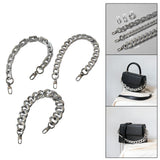 Maxbell Shoulder Chain Strap Silver Acrylic Comfortable Removable for Purse Wallet A