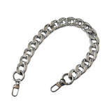 Maxbell Shoulder Chain Strap Silver Acrylic Comfortable Removable for Purse Wallet A