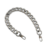 Maxbell Shoulder Chain Strap Silver Acrylic Comfortable Removable for Purse Wallet A
