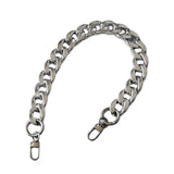 Maxbell Shoulder Chain Strap Silver Acrylic Comfortable Removable for Purse Wallet A