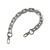Maxbell Shoulder Chain Strap Silver Acrylic Comfortable Removable for Purse Wallet B