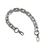 Maxbell Shoulder Chain Strap Silver Acrylic Comfortable Removable for Purse Wallet B