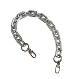 Maxbell Shoulder Chain Strap Silver Acrylic Comfortable Removable for Purse Wallet B