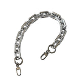 Maxbell Shoulder Chain Strap Silver Acrylic Comfortable Removable for Purse Wallet B