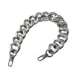 Maxbell Shoulder Chain Strap Silver Acrylic Comfortable Removable for Purse Wallet C