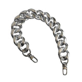 Maxbell Shoulder Chain Strap Silver Acrylic Comfortable Removable for Purse Wallet C