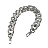 Maxbell Shoulder Chain Strap Silver Acrylic Comfortable Removable for Purse Wallet C