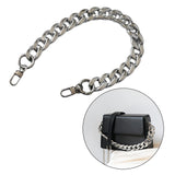 Maxbell Shoulder Chain Strap Silver Acrylic Comfortable Removable for Purse Wallet C