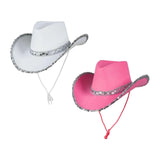 Maxbell Women Cowboy Hat Party Hat Sunhat for Holiday Costume Clothes Accessories