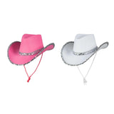 Maxbell Women Cowboy Hat Party Hat Sunhat for Holiday Costume Clothes Accessories