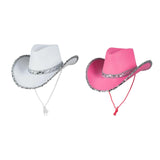 Maxbell Women Cowboy Hat Party Hat Sunhat for Holiday Costume Clothes Accessories