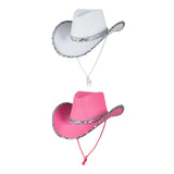 Maxbell Women Cowboy Hat Party Hat Sunhat for Holiday Costume Clothes Accessories