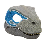 Maxbell Creative Dinosaur Mask Moving Jaw Cosplay Head Mask for Party Costume Decor Blue