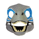 Maxbell Creative Dinosaur Mask Moving Jaw Cosplay Head Mask for Party Costume Decor Blue