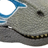 Maxbell Creative Dinosaur Mask Moving Jaw Cosplay Head Mask for Party Costume Decor Blue