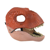 Maxbell Creative Dinosaur Mask Moving Jaw Cosplay Head Mask for Party Costume Decor Red