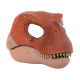 Maxbell Creative Dinosaur Mask Moving Jaw Cosplay Head Mask for Party Costume Decor Red