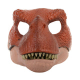 Maxbell Creative Dinosaur Mask Moving Jaw Cosplay Head Mask for Party Costume Decor Red