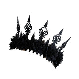 Maxbell Gothic Garland Crown Wreath Queen Tiara Headdress for Party Pageant Dancing