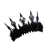 Maxbell Gothic Garland Crown Wreath Queen Tiara Headdress for Party Pageant Dancing