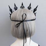 Maxbell Gothic Garland Crown Wreath Queen Tiara Headdress for Party Pageant Dancing
