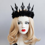 Maxbell Gothic Garland Crown Wreath Queen Tiara Headdress for Party Pageant Dancing