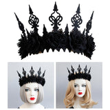 Maxbell Gothic Garland Crown Wreath Queen Tiara Headdress for Party Pageant Dancing