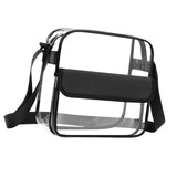 Maxbell Clear Bag Tote Women Men Shoulder Bag Purse for Sports Events Beach Concert