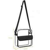 Maxbell Clear Bag Tote Women Men Shoulder Bag Purse for Sports Events Beach Concert