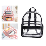 Maxbell Clear Transparent Backpack Waterproof Storage Bag for Sports Men Women Black