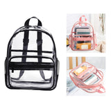 Maxbell Clear Transparent Backpack Waterproof Storage Bag for Sports Men Women Black