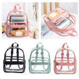 Maxbell Clear Transparent Backpack Waterproof Storage Bag for Sports Men Women Black