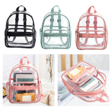Maxbell Clear Transparent Backpack Waterproof Storage Bag for Sports Men Women Black
