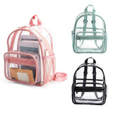 Maxbell Clear Transparent Backpack Waterproof Storage Bag for Sports Men Women Black