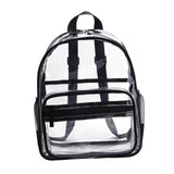 Maxbell Clear Transparent Backpack Waterproof Storage Bag for Sports Men Women Black