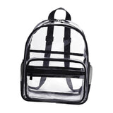 Maxbell Clear Transparent Backpack Waterproof Storage Bag for Sports Men Women Black
