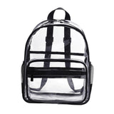 Maxbell Clear Transparent Backpack Waterproof Storage Bag for Sports Men Women Black