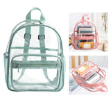 Maxbell Clear Transparent Backpack Waterproof Storage Bag for Sports Men Women Green