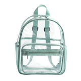 Maxbell Clear Transparent Backpack Waterproof Storage Bag for Sports Men Women Green
