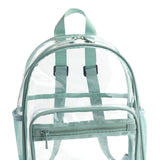 Maxbell Clear Transparent Backpack Waterproof Storage Bag for Sports Men Women Green